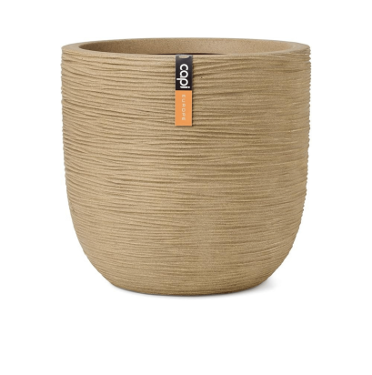 Planter Ball Rib NL 43x41 - Beige