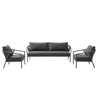 KAPRA LIVING SET - BLACK FRAME
