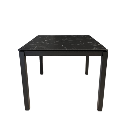 โต๊ะทานข้าว JUMA 90 x 90 - สีดำลายหินอ่อน