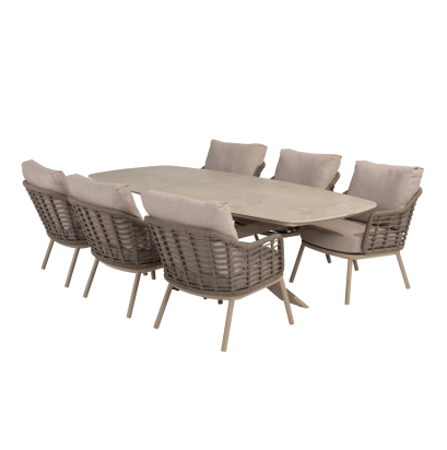 NEVADA LOW DINING TABLE WITH PUGLIA