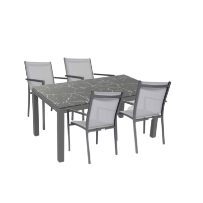 Danli dining table set with Milton chairs