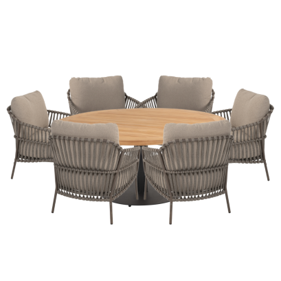 Saba Low dining table set with Capalbio chairs