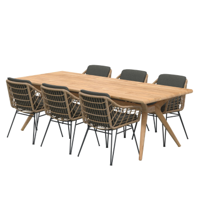 Belair dining table set with Cottage dining chairs