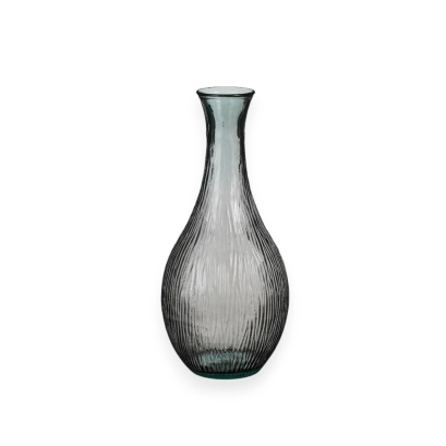 DIX GLASS VASE - ANTHRACITE  34X75