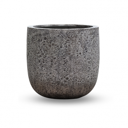 กระถาง LAVA U LARGE I - สีเทาเข้ม