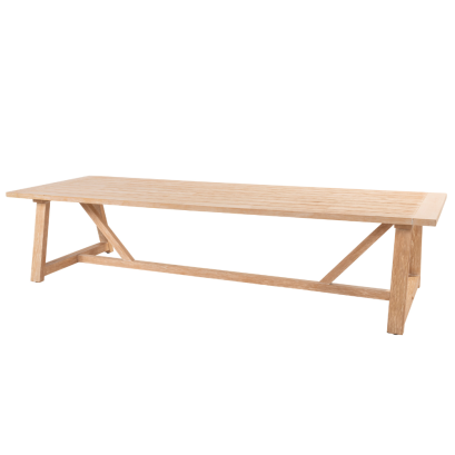 Noah low dining table - Teak 300 cm.