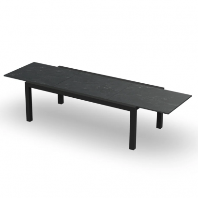 Livorno extending dining table - Charcoal mat