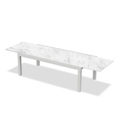 โต๊ะทานข้าว LIVORNO แบบขยายได้ - สีขาว