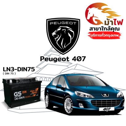 แบตเตอรี่รถยนต์ เปอโยต์ 407 (Peugeot 407)