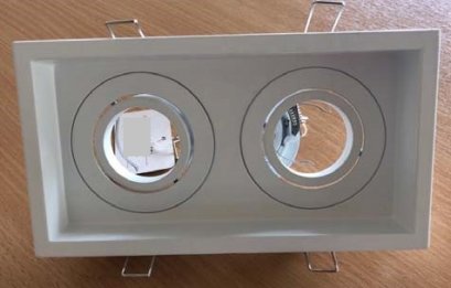 โคมไฟ Recessed Adjustable Downlight Fixture 2 x MR16