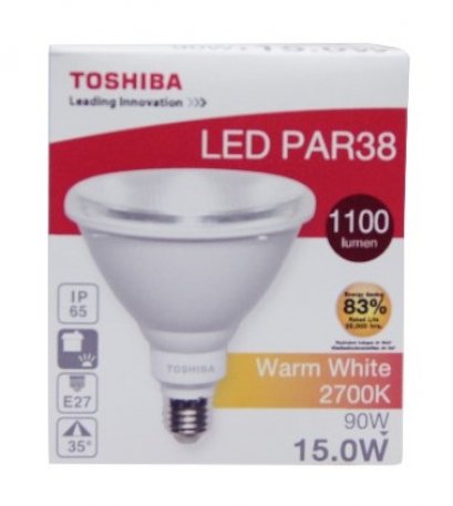 หลอดไฟ 15W LED PAR 38 กันน้ำ ยี่ห้อ TOSHIBA