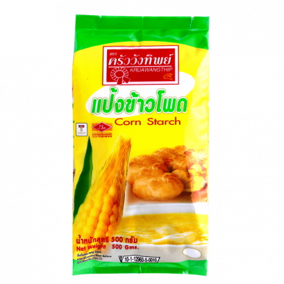 แป้งข้าวโพด ตราครัววังทิพย์ 500 กรัม  Kruawangthip Cornflour  500 g.