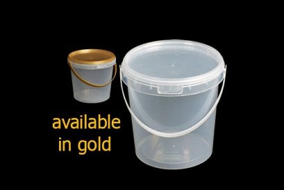 1687 โหลเซฟตี้ซีลกลมหูหิ้วฝาทอง 1.1L 10 ชิ้น(ยกลัง 12แพ็ค)