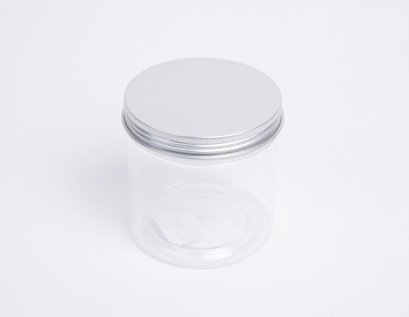 กระปุกPET 8.5x8.5 cm. ฝาอลูเงิน (10 ใบ)