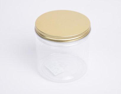 กระปุกPET 10x8 cm. ฝาอลูทอง (10 ใบ)