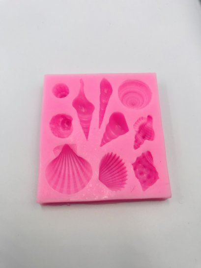 แม่พิมพ์ซิลิโคน ลายหอย 3D (คละแบบ)