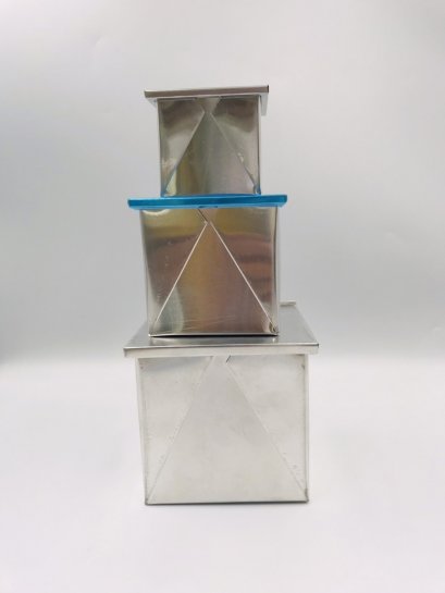 พิมพ์เต๋า+ฝาอลูมิเนียม ขนาด6x6x6ซม.