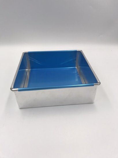 พิมพ์เค้กเหลี่ยมอลูมิเนียมมีก้น 1/2ปอนด์ สูงปกติ