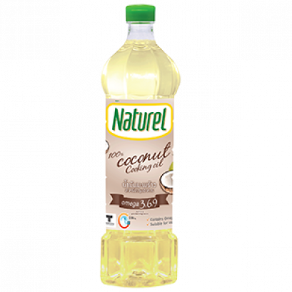 น้ำมันมะพร้าว ตรา เนเชอเรล 1 ลิตร  Naturel Coconut Oil 1 liter