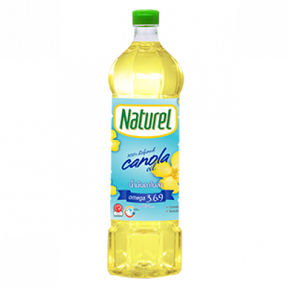 น้ำมันคาโนล่าผ่านกรรมวิธี ตรา เนเชอเรล 1 ลิตร Naturel Canola Oil 1 liter ( ยกลัง 12 ขวด)