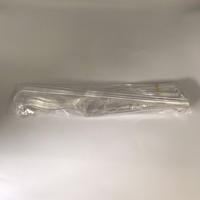 มีดตัดเค้กสีใส 10 ชิ้น