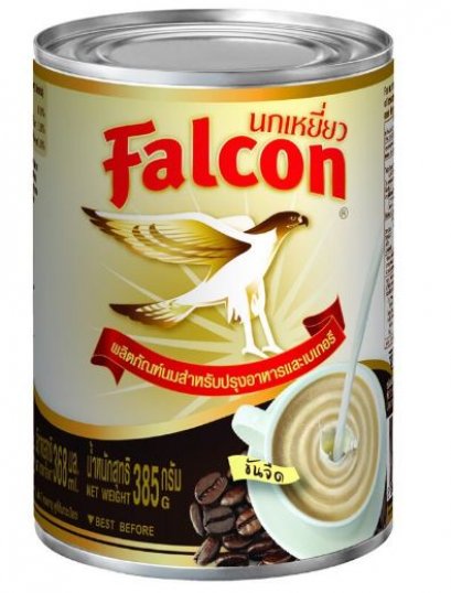 นมสด ตรา นกเหยี่ยว 385 กรัม Falcon Fresh Milk 385 g.