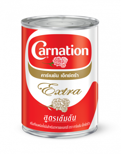 คาร์เนชัน เอ็กซ์ตร้า ครีมเทียมพร่องไขมัน ตรา คาร์เนชัน 385 กรัม Carnation Extra  385g.