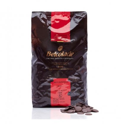 ดาร์กช็อกโกแลตแท้ 60% 5กก. BELCOLADE DARK CHOCOLATE 60% - CT D600/J DROPS 5kg. (ยกลัง 2 ชิ้น)