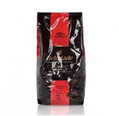 ดาร์กช็อกโกแลตแท้ 55% 1กก. BELCOLADE DARK CHOCOLATE SELECTION NOIR 55%1kg. (ยกลัง 8 ชิ้น)