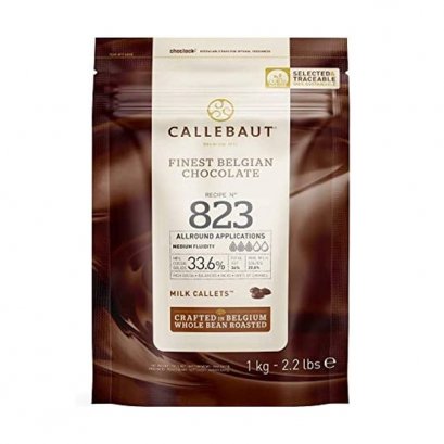 มิลค์ ช็อกโกแลต คูเวอร์เจอร์ 33.6% ตรา คาลลีบาวท์ 1กก. CALLEBAUT MILK CHOCOLATE COUVERTURE 33.6% 1kg.