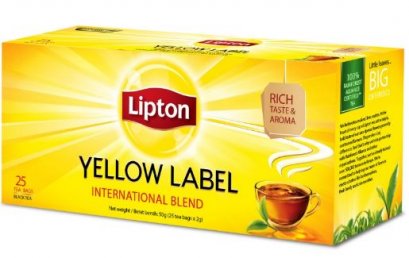 เยลโลว์ เลเบล ที แบ็ก  ตราลิปตัน  2 กรัม x 25 ซอง LIPTON YELLOW LABEL TEA  2g.x25 Pcs.