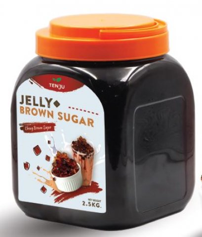 บราวน์ชูการ์เจลลี่ ตราเท็นจู 2.5กก. Tenju Brown sugar jelly 2.5Kg.