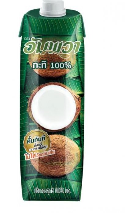 กะทิกล่อง ตราอัมพวา 1000มล. Amphawa Coconut Milk 1000 ml.