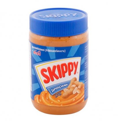 ซูเปอร์ชังค์พีนัทบัตเตอร์ ถั่วลิสงบดชนิดหยาบ ตรา สกิปปี้ 510กรัม SKIPPY SUPER CHUNK 510g. (ยกลัง 12 ชิ้น)