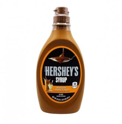 เฮอร์ชี ไซรับ คาราเมล 623กรัม HERSHEY&#039;S SYRUP CARAMEL FLAVOR 623g. (ยกลัง 12 ชิ้น)