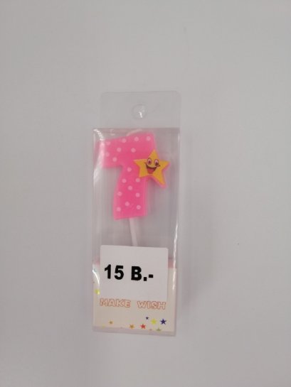 เทียนตัวเลข เลข7