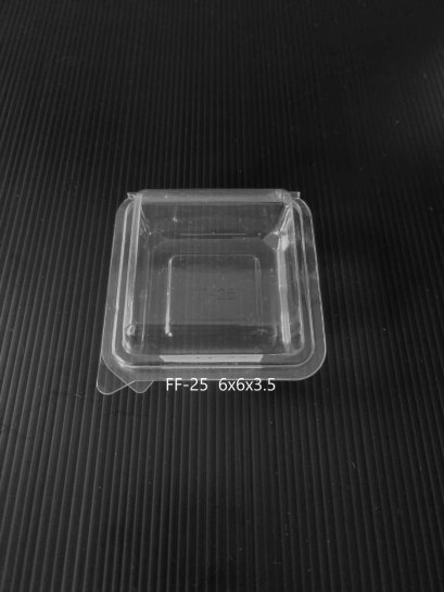 กล่องใสฝาติดFF25 100ชิ้น (ยกลัง 27แพ็ค)