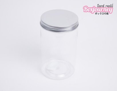 กระปุกPET 8.5x15 cm. ฝาอลูเงิน (10 ใบ)
