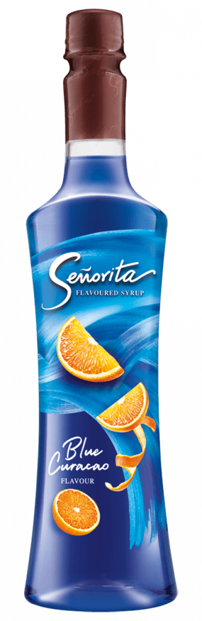 น้ำเชื่อมแต่งกลิ่น บลูครูราโซ่ เซนญอริต้า 750 มิลลิลิตร(Senorita Blue Curacao Flavoured Syrup 750 ml.)