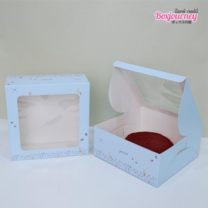 กล่องเค้ก 2 ปอนด์ ลายมินิ ฟลาวเวอร์ (20ชิ้น/แพค)