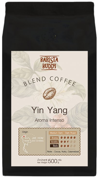 กาแฟ Yin Yang  บาริสต้าบัดดี้  500 กรัม ( Yin Yang Coffee 500 g.)