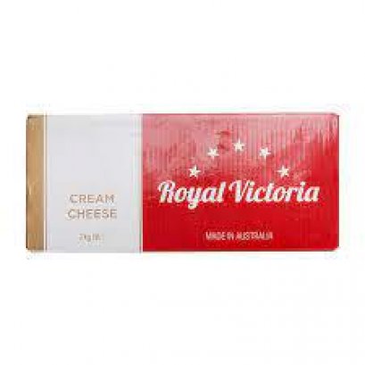 ครีมชีส ROYAL VICTORIA 2 กิโลกรัม (CREAM CHEESE "ROYAL VICTORIA" 2 Kg.) (ยกลัง 6 แพ็ค)