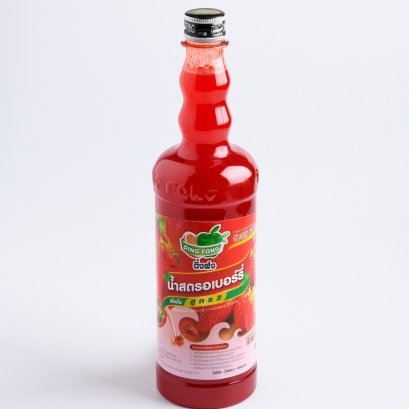 น้ำผลไม้เข้มข้น สตรอว์เบอร์รี่ ติ่งฟง 760 มิลลิลิตร (Strawberry Sause Ding fong 760 ml.)