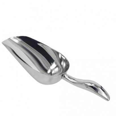 ที่ตักน้ำแข็งสแตนเลสด้ามโค้ง บาริสต้าบัดดี้