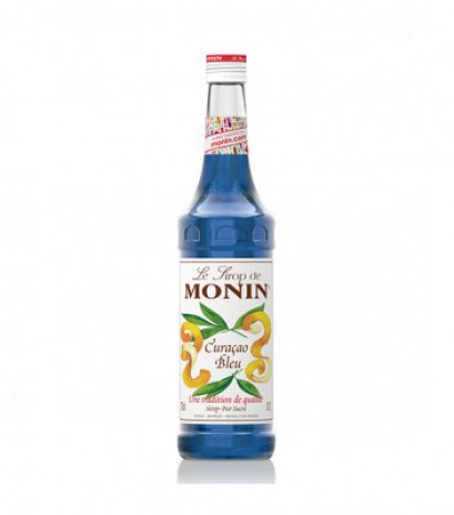 น้ำเชื่อม กลิ่นบลู คูราโซ่ โมนิน 700 มิลลิลิตร ( Curacao Bleu Syrup Monin 700 ml.)