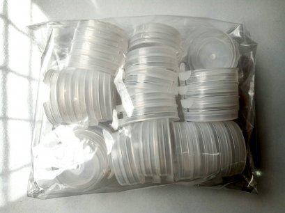 ฝาปากกว้าง สีใส (150 ชิ้น/แพ็ค)