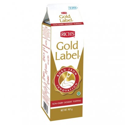 วิปทอปปิ้ง โกลด์ เลเบล ริชส์ (Rich&#039;s Whip Topping Gold Label Non-Dairy Topping) 907กรัม
