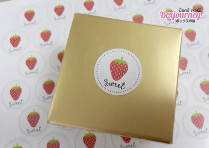 สติกเกอร์ สตรอว์เบอร์รี่ (126ดวง/แพ็ค)