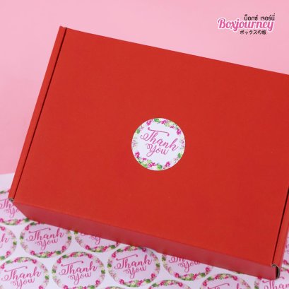 สติ๊กเกอร์สีชมพู Thank you DK-007 (78ดวง/แพ็ค)