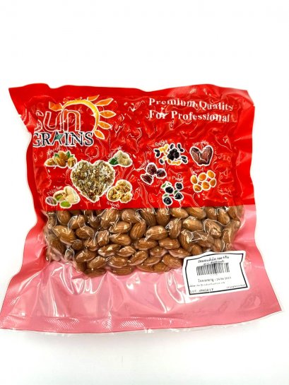 อัลมอนด์เต็มเม็ด 500 กรัม (ตรา ซันเกรนส์) Almond Sungrains 500g. (ยกลัง 20 ชิ้น)